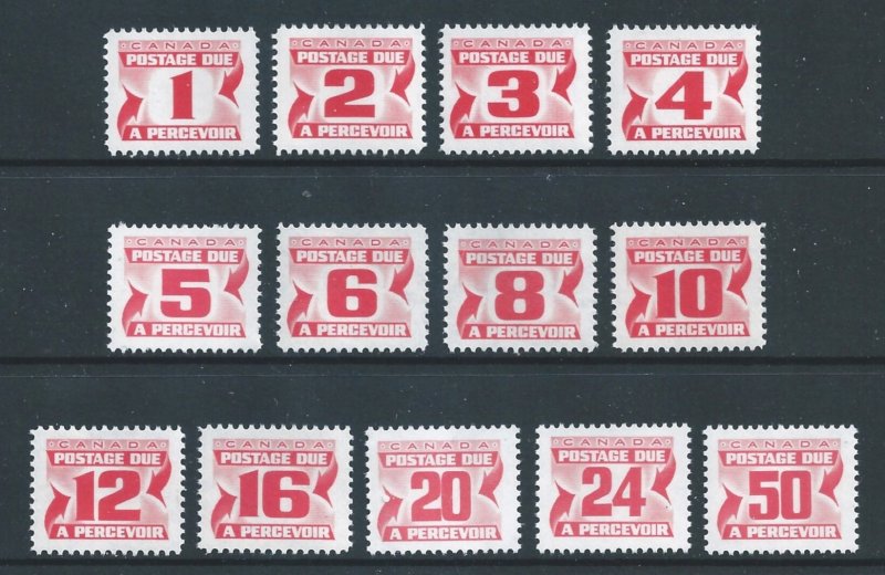 Canada #J28-40 NH 1968-78 Postage Dues