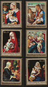 Burundi Scott #B46-48 & CB12-14, Singles 1970 Complete Set FVF MH