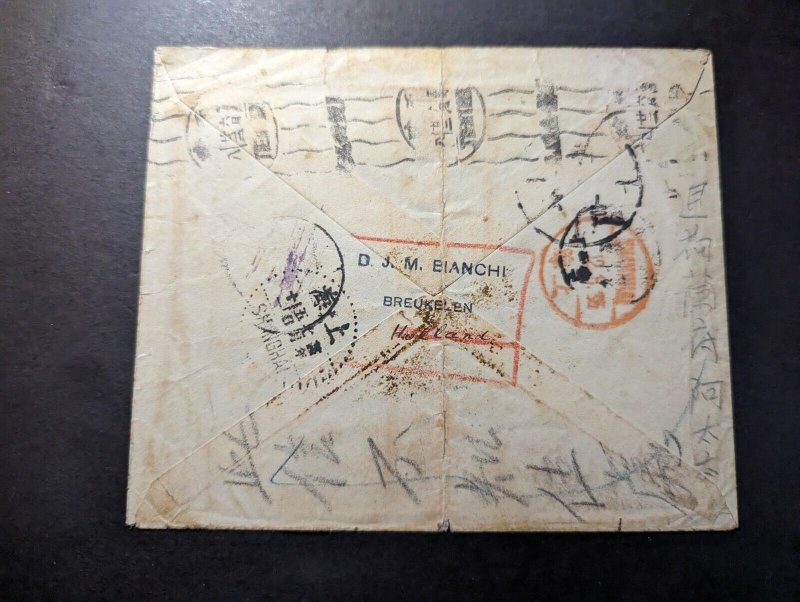 1912 Netherlands Diplomatic Mail Cover to Pei Peing China