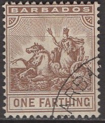 Barbados; 1909: Sc. # 91; O/Used Single Stamp