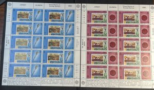 JERSEY # 306-309--MINT NEVER/HINGED--COMPLETE SET OF FULL SHEETS--1983