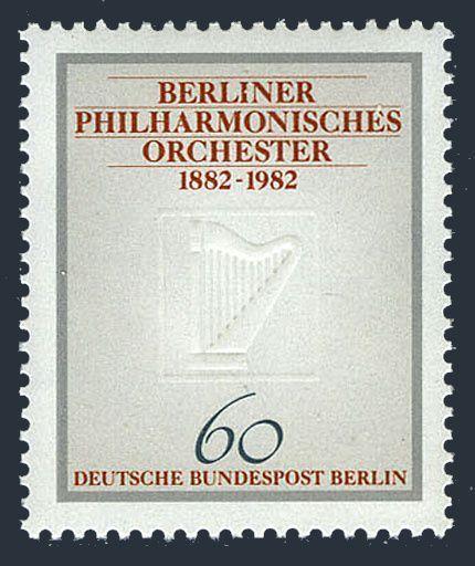 Germany-Berlin 9N472,MNH.Mi 666. Berlin Philarmonic,centenary,1982.