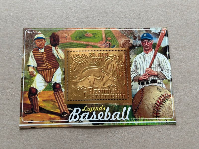 Sport. Baseball 2023 year 6 blocks Foil. Bronze perforated  NEW MNH**