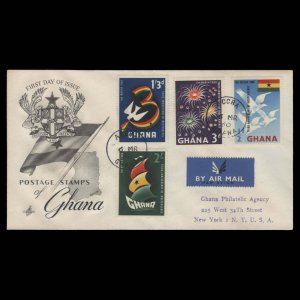 Ghana 1960 Anniversary of Independence first day cover, ACCRA ...