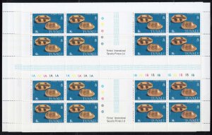Tuvalu Scott 129-132 Mint never hinged.