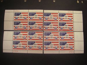 Scott C90, 31c Plane & Flag, PB4 #37014 x 4 Matched Set, MNH Airmail Beauties