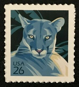 2007 Florida Panther Single 26c Postage Stamp, Sc# 4139, MNH, OG