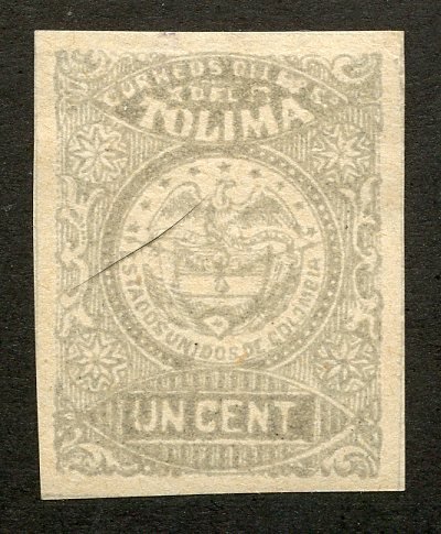 Colombia-Tolima, Scott #23, Unused, Hinged