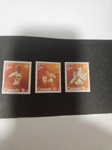 1975 Canada Combat Sports  Set of 3 MNH