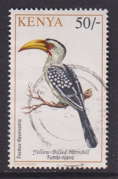 Kenya     #608  used    1994  birds   50sh