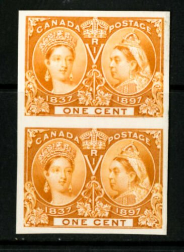 Canada Stamps # 51 NH Card Board Proof Pair Super 