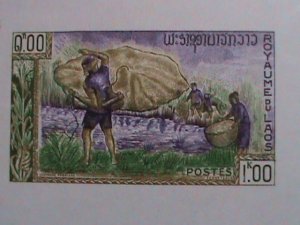 LAOS-1963 SC# 84a  FAO-FREEDOM FROM HUNGER CAMPAIGN IMPERF LARGE MNH S/S VF