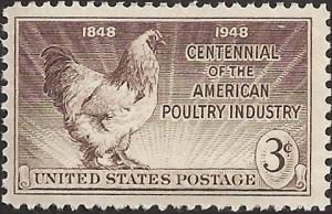 # 968 MINT NEVER HINGED POULTRY INDUSTRY CENTENNIAL