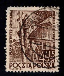 Poland Scott B69 Used semi postal stamp