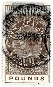 (I.B) New Zealand Revenue : Stamp Duty £300 (1882) Napier