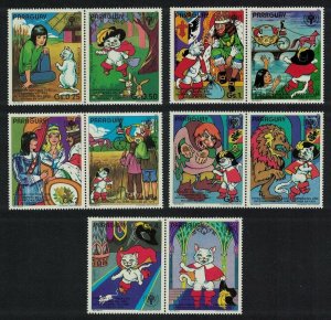 Paraguay MNH Set Of 10 Puss & Boots Fairy Tales