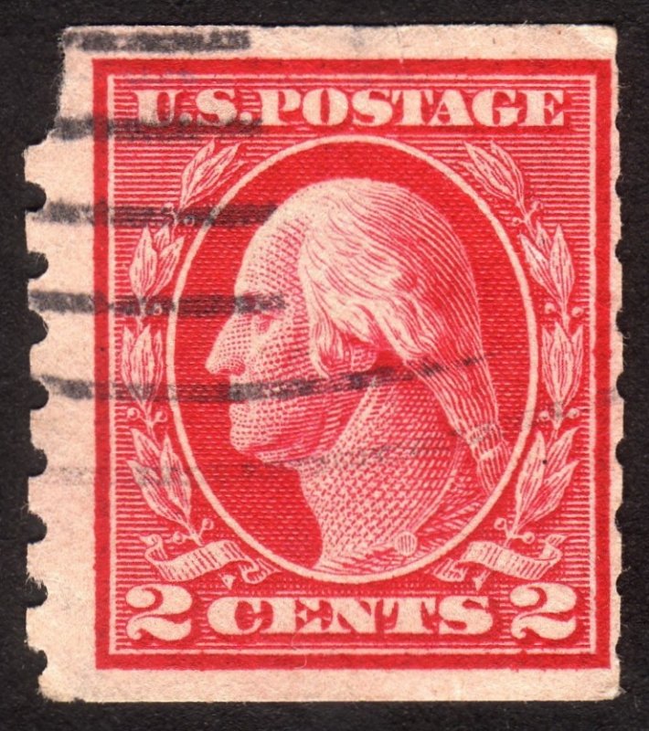 1912 US, 2c, Washington, Used, Sc 413