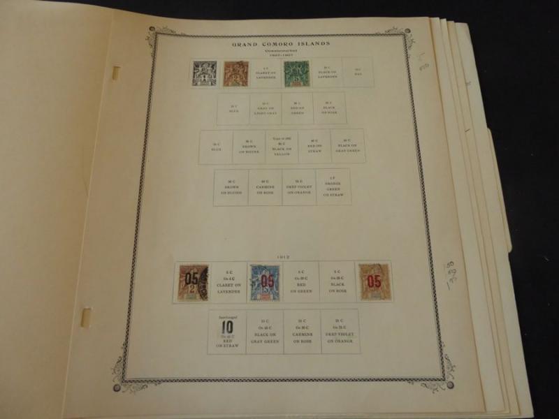 Comoro Islands 1897-1954 Mint/Used Stamp Collection on Scott Speciality Album Pa