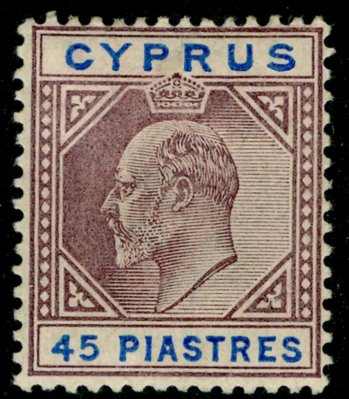 CYPRUS SG59, 45pi dull purple & ultramarine, M MINT. Cat £200.