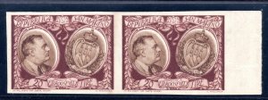 Roosevelt Lire 20 P.A. n. 64b Unserrated Pair - MNH