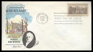 #1081 Wheatland Fluegel FDC