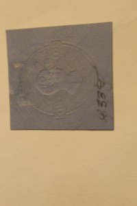 US U339 CUT SQUARE UNUSED  THIN