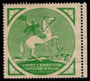 1929 Czechoslovakia Cinderella Praque Agricultural Exposition MNH