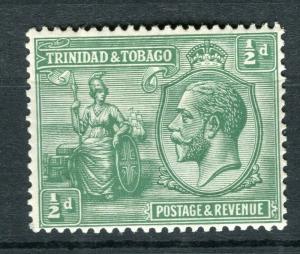 TRINIDAD; 1920s early GV issue fine Mint hinged 1/2d. value