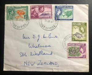 1959 Pitcairn Island Cover Stamp To Whatoroa New Zealand