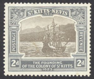 St. Kitts Nevis Sc# 55 MH 1923 2p King George V