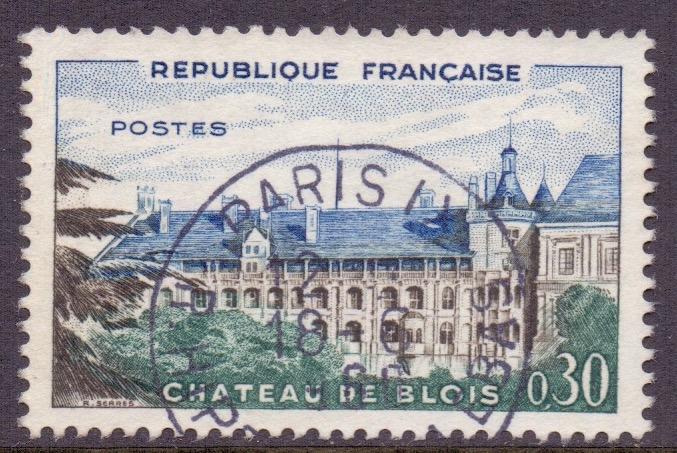 France SG1486 - YT 1255, 1960 Blois Chateau 30c used