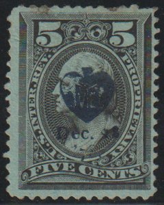 MALACK RB16b F-VF, rare provisional pre cancel, Very scarce! c2688