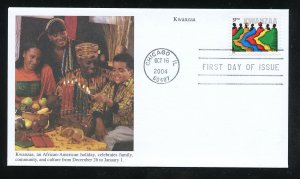 US 3881 Kwanzaa - 2004 UA Mystic cachet FDC