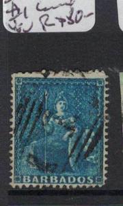 Barbados SG 19 #1 Cancel VFU (3drj)