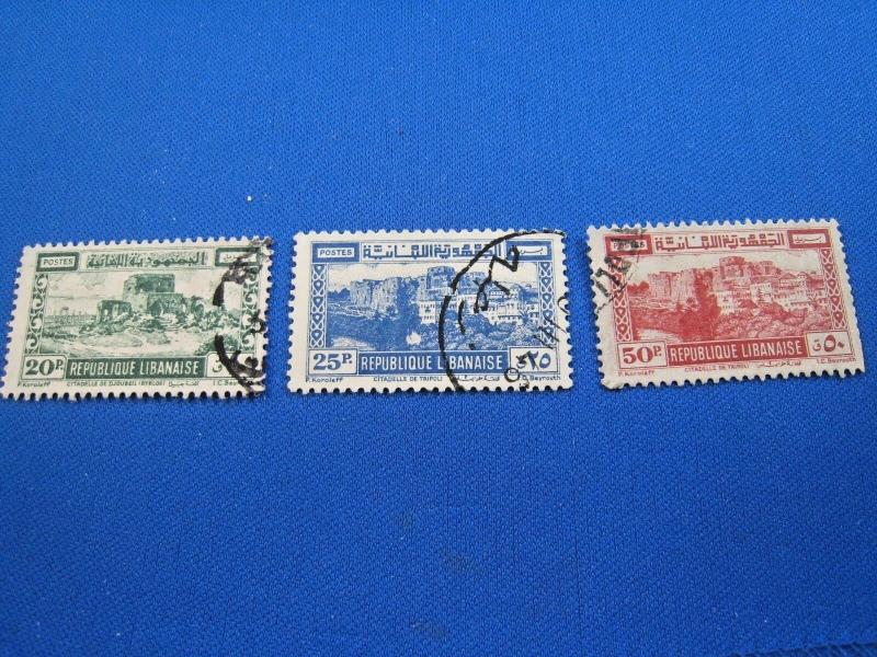 LEBANON  -  SCOTT # 178-180   USED     (gg)