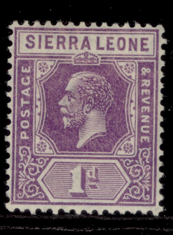 SIERRA LEONE GV SG132a, 1d bright violet, LH MINT. DIE II