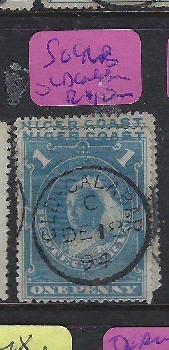 NIGER COAST PROTECTORATE (P2504B)  QV 1D  OLD CALABAR  CDS   SG 46B   VFU 