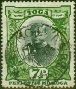 Tonga 1897 7 1/2d Black & Green SG48 Fine Used