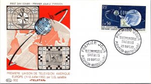 FDC France 1962 - Space Telecommunications - Pleumeur Bodou - F37888