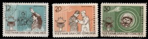 North Viet Nam Scott 211-213  Used 1962 Cosmonaut Titov visit set