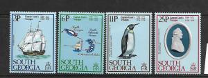 SOUTH GEORGIA, 52-55, MNH, CAPTAIN COOK'S VOYAGES