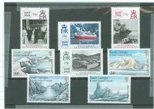 South Georgia #131-138 Mint (NH) Single (Complete Set)