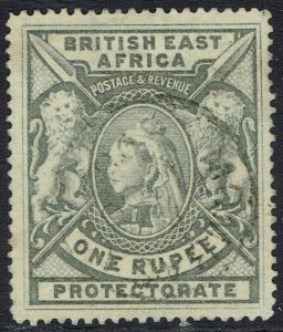 BRITISH EAST AFRICA 1897 QV LIONS 1R USED