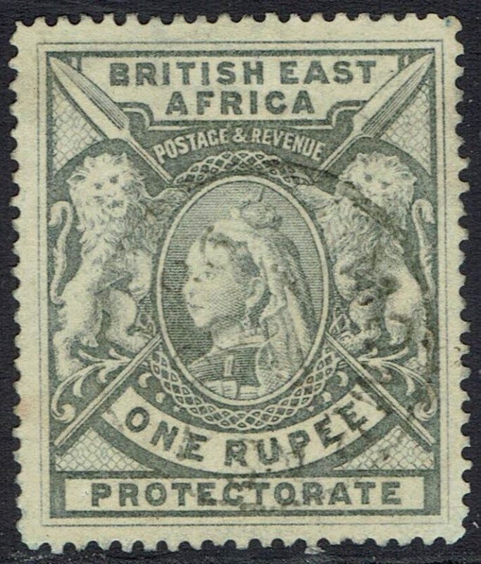 BRITISH EAST AFRICA 1897 QV LIONS 1R USED
