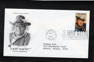 3876 John Wayne, FDC PCS addressed