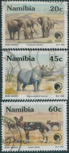 Namibia 1993 SG606-609 Endangered Species (3) FU