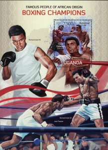 Boxing Champions Stamp Floyd Patterson Muhammad Ali Joe Frazier S/S MNH #3069