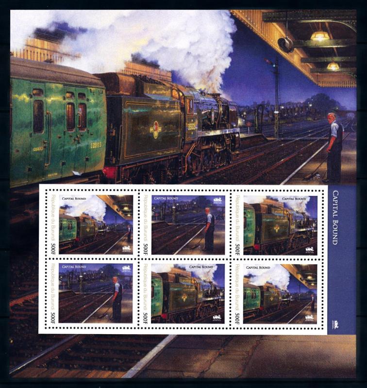 [93263] Burundi 2012 Railway Train Eisenbahn Souvenir Sheet MNH