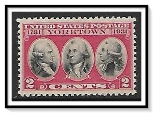 US #703 Yorktown MNH