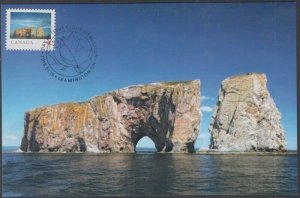 CANADA #3075 - FROM FAR & WIDE, PERCÉ ROCK in QUEBEC, SUPERB MAXIMUM CARD